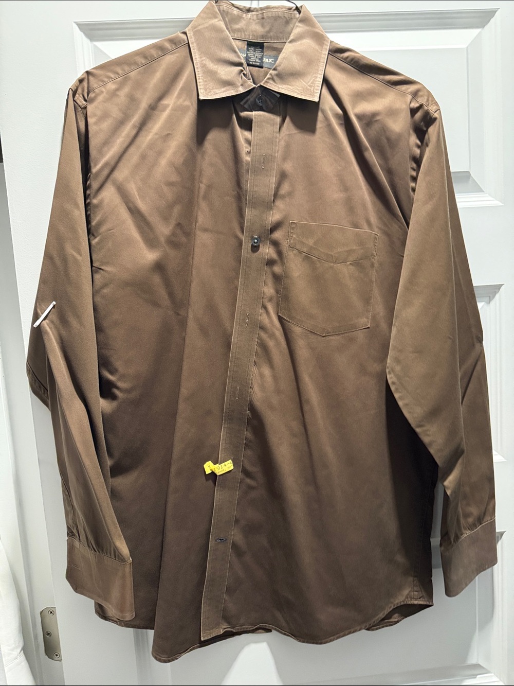 Banana Republic Brown Long-Sleeve Dress Shirt